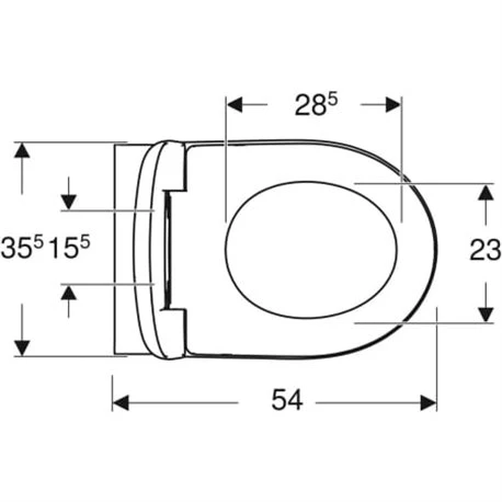 Geberit WC Suspendu Renova 500.699.01.1 540x370x405 Mm Sans Bride 6 Geberit WC Suspendu Renova 500.699.01.1 540x370x405 Mm Sans Bride – Image 4