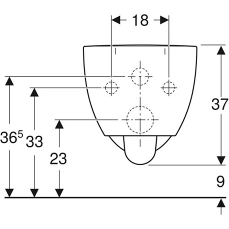 Geberit WC Suspendu PMR Renova Comfort 500.694.01.1 530x355x370 Mm Avec Bride 3 Geberit WC Suspendu PMR Renova Comfort 500.694.01.1 530x355x370 Mm Avec Bride