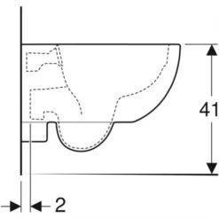 Geberit WC Suspendu Renova Compact 500.377.01.1 490x355x330 Mm Avec Bride -Bain Salle Produit Magasin wc suspendu renova compact 500377011 carene sans abattant wc 2