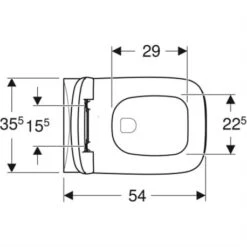 Geberit WC Suspendu Renova Plan 500.817.00.1 540x360x385 Mm Sans Bride -Bain Salle Produit Magasin wc suspendu renova plan 500817001 avec abattant wc 2