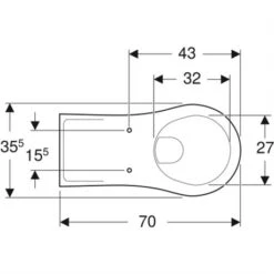 Geberit WC Suspendu PMR Vitalis 201500000 700x355x345 Mm Avec Bride 8 Geberit WC Suspendu PMR Vitalis 201500000 700x355x345 Mm Avec Bride -Bain Salle Produit Magasin wc suspendu vitalis 201500000 blanc rallonge 2
