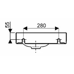 Geberit Lave-mains Xeno² 40 Cm Cuve à Droite -Bain Salle Produit Magasin xeno keramag design 157040000 cuve a droite trou perce a gauche 4