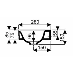 Geberit Lave-mains Xeno² 40 Cm Cuve à Gauche -Bain Salle Produit Magasin xeno keramag design 157045000 cuve a gauche trou perce a droite 3