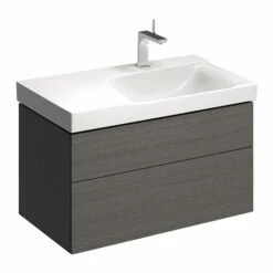 Geberit Lavabo Xeno² 90 Cm Plage De Dépose à Gauche -Bain Salle Produit Magasin xeno keramag design de 90 cm 1 trou perce cuve a droite ref 157290000 1